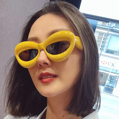 Humorous funny sunglasses exaggerated large frame thick edge sunvisor sunglasses men and women fashion cool pair glasses MN88955