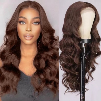 Large wave long curly hair with a center split bangs wig A700108743925