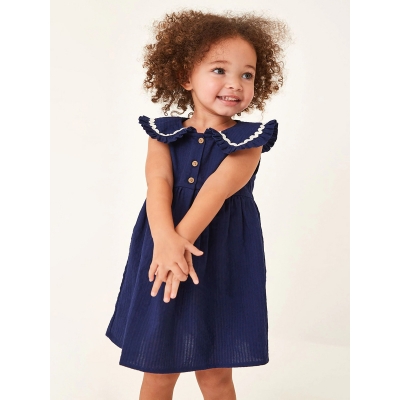 Cute Doll Collar Children's Princess Dress Pure Cotton Sleeveless Girl's Dress S1810